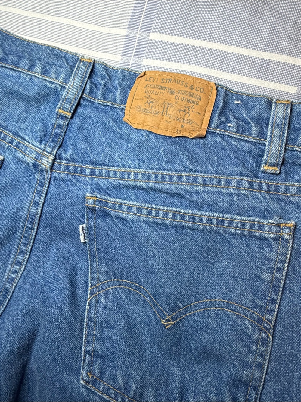 Levi's Relaxed Fit Blue Denim White Label Jeans